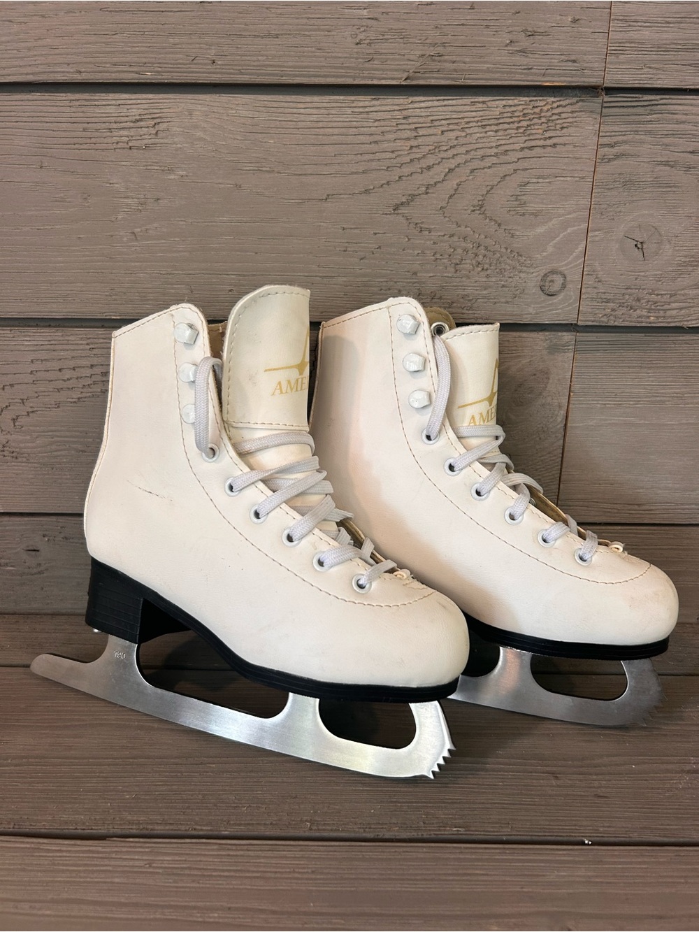 American Girls White Figure Ice Skates